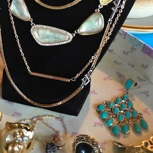 Elegant Gold and Silver Necklace Set